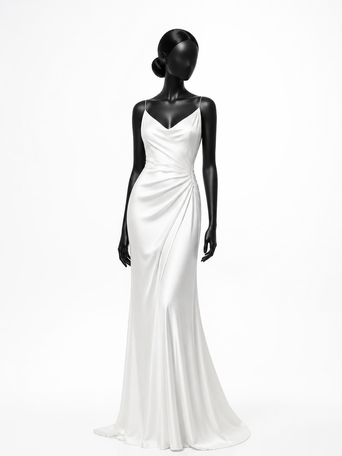 Robe silk ivoire